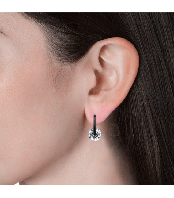 EARRINGS FASHION BLACK