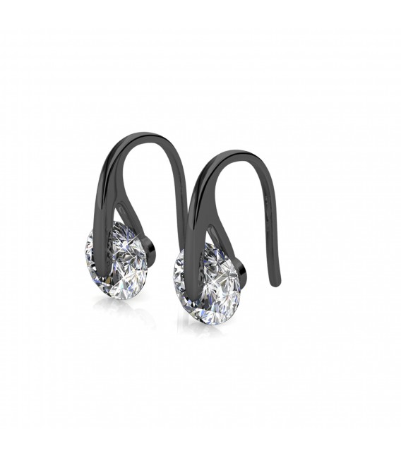 EARRINGS FASHION BLACK