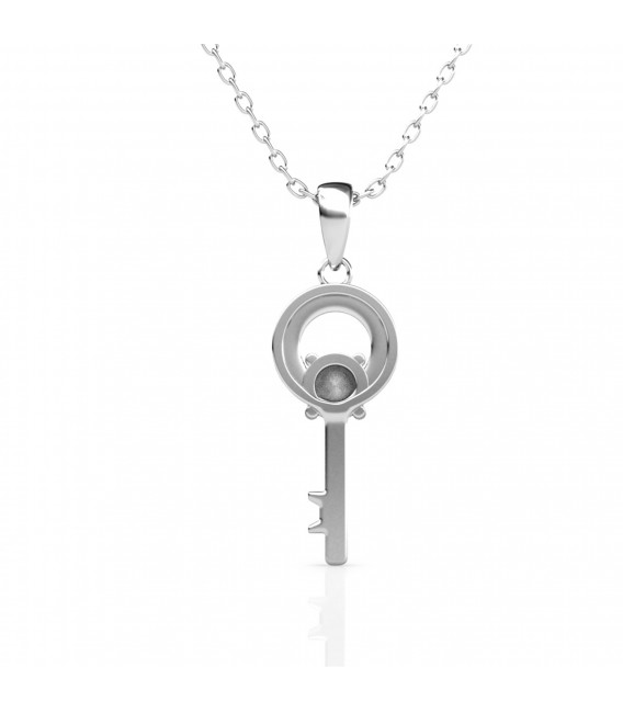 PENDANT KEY WHITE